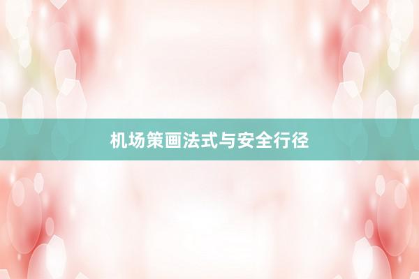 机场策画法式与安全行径